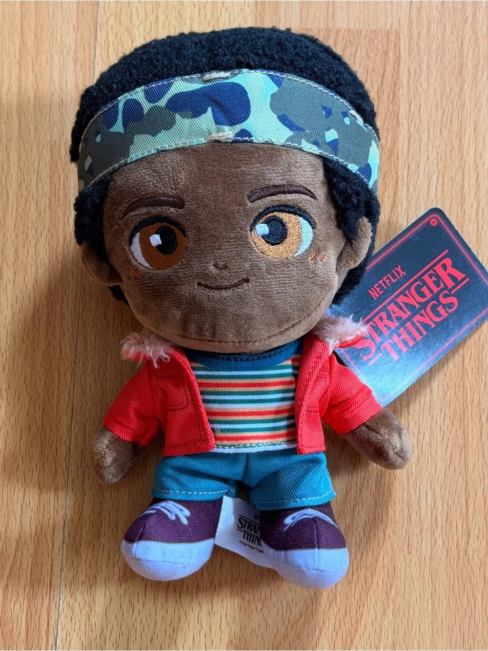 Stranger Things Lucas Plush Doll - Brown with Red Jacket.